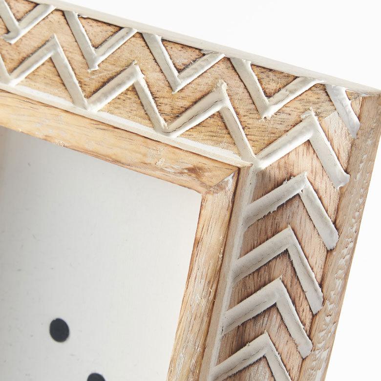 フォトフレーム 写真立て 木製 マンゴーウッド シェブロン 縦 横置き スタンド 壁掛け ホワイトウォッシュ おしゃれ インテリア 西海岸 [34561] | ELEMENTS（インテリア） | 16