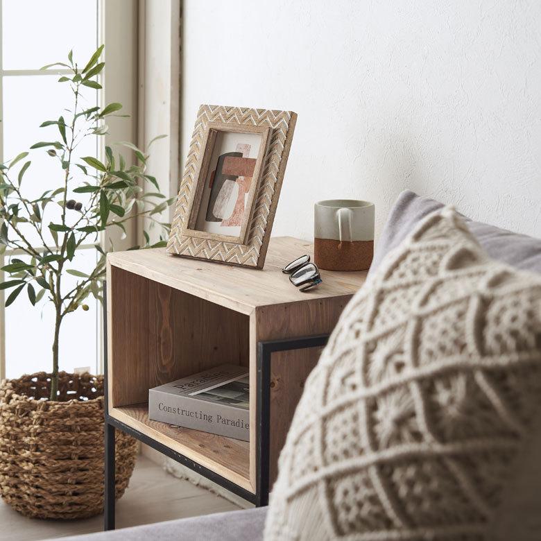 フォトフレーム 写真立て 木製 マンゴーウッド シェブロン 縦 横置き スタンド 壁掛け ホワイトウォッシュ おしゃれ インテリア 西海岸 [34561] | ELEMENTS（インテリア） | 08