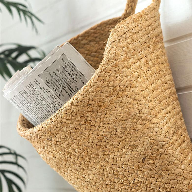 バスケット 吊り下げ かご カゴ ジュート 麻 円形 Mサイズ 収納 ハンギング 壁掛け プランター キッチン トイレ インテリア おしゃれ 北欧 西海岸 雑貨 34565 | ELEMENTS（インテリア） | 02