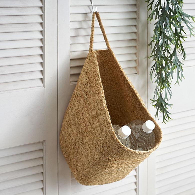 バスケット 吊り下げ かご カゴ ジュート 麻 円形 Mサイズ 収納 ハンギング 壁掛け プランター キッチン トイレ インテリア おしゃれ 北欧 西海岸 雑貨 34567 | ELEMENTS（インテリア） | 10