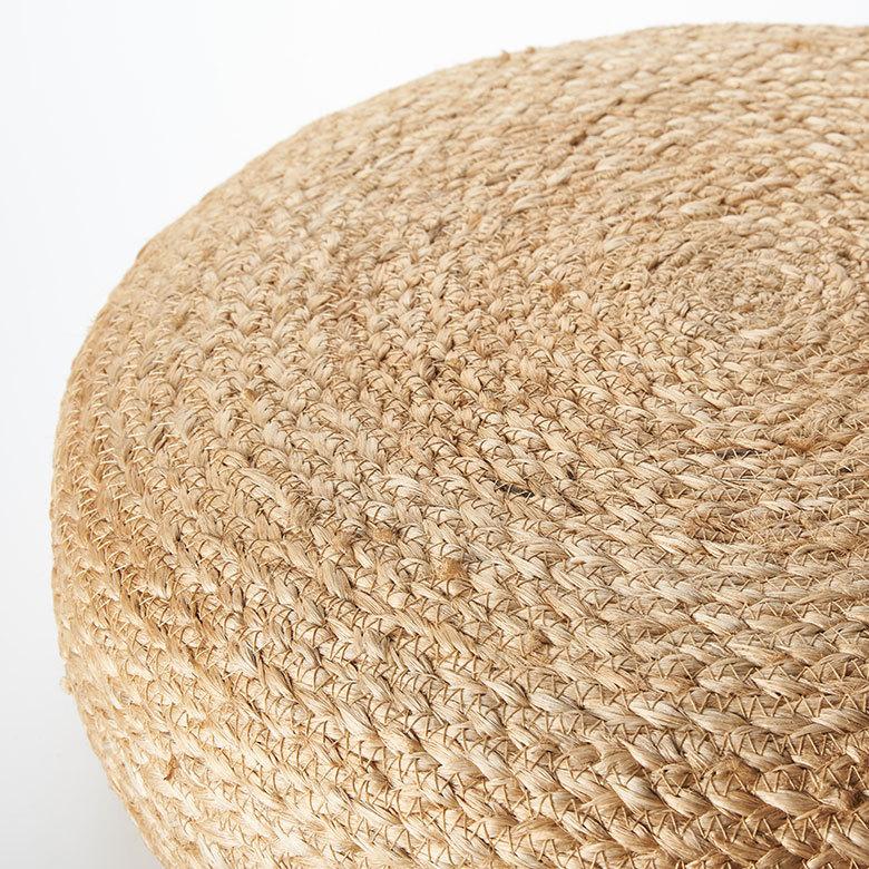 フロア クッション 座布団 ジュート 麻 丸型 円形 ラウンド ざぶとん