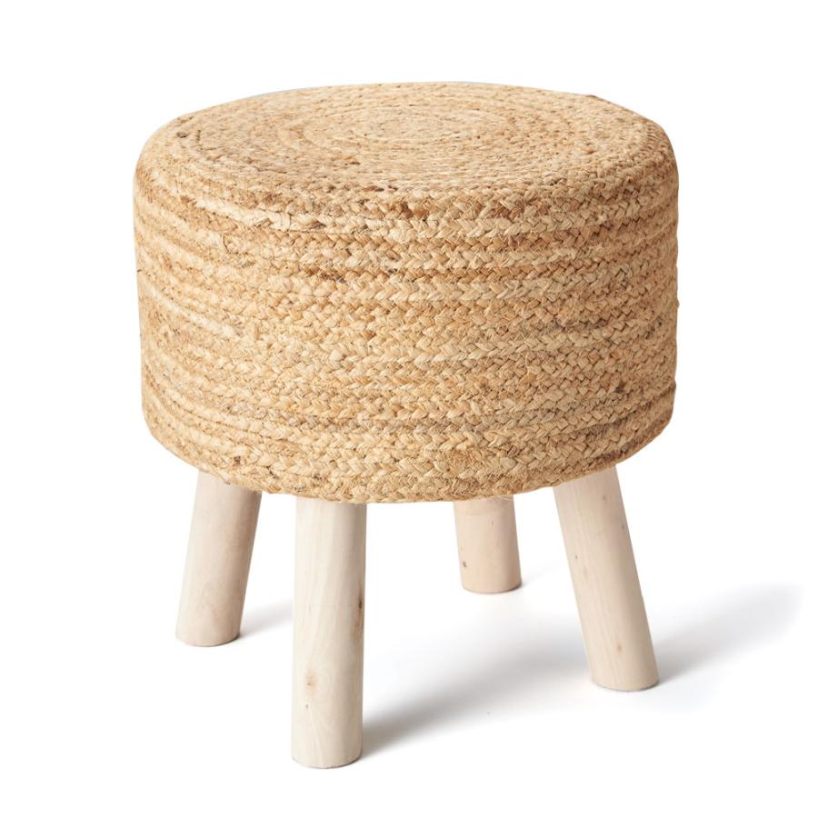 スツール 丸 ラウンド 円形 ジュート 木製脚 椅子 いす イス チェア 腰掛け オットマン 花台 家具 プランタースタンド おしゃれ インテリア 北欧 西海岸 34571 | ELEMENTS（インテリア） | 19