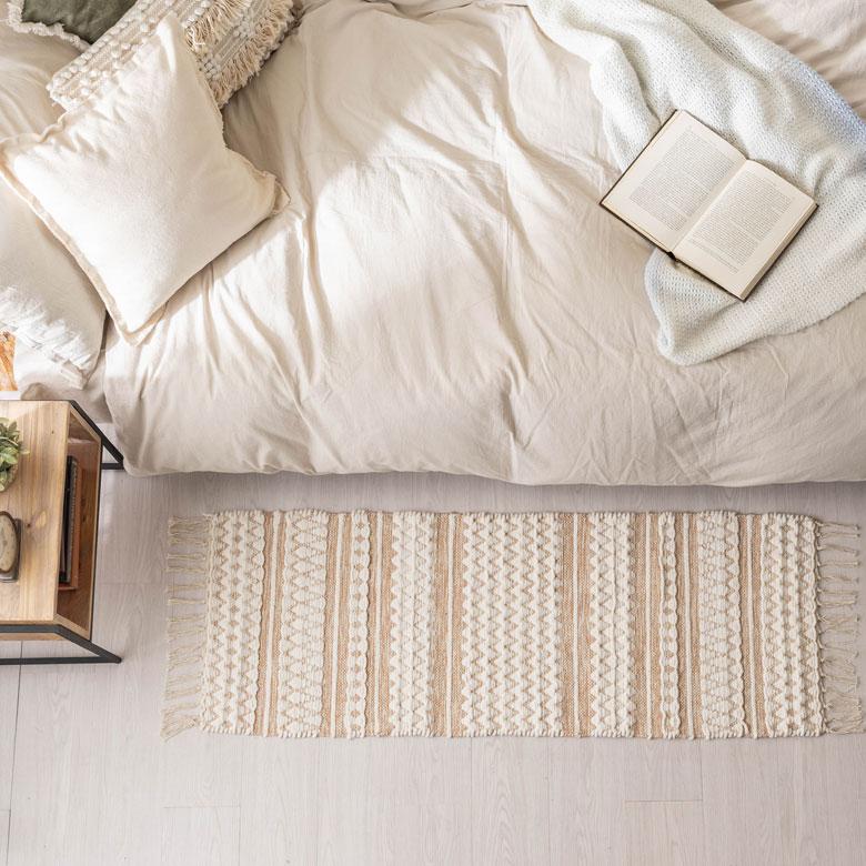 ラグ マット キッチン  コットン シンメトリー柄 ダイヤ ボーダー 絨毯 じゅうたん カーペット おしゃれ 北欧 インテリア モダン 西海岸 34574 | ELEMENTS（インテリア） | 20