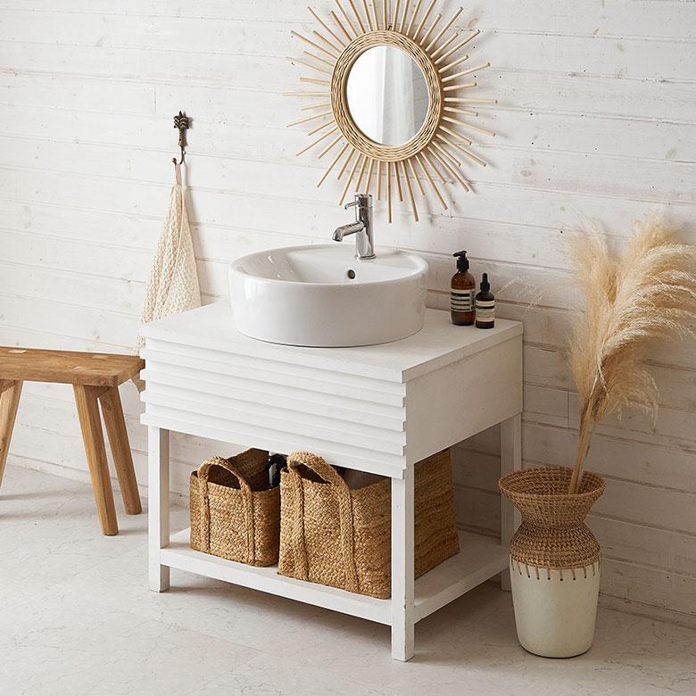 かご バスケット 持ち手 付き ジュート 麻 Mサイズ ナチュラル 収納 折りたたみ 可 荷物 入れ 衣類 おもちゃ ランドリー おしゃれ 北欧 西海岸風 雑貨 34581 | ELEMENTS（インテリア） | 04