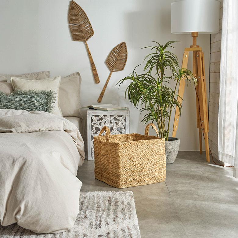 かご バスケット 持ち手 付き ジュート 麻 Lサイズ ナチュラル 収納 折りたたみ 可 荷物 入れ 衣類 おもちゃ ランドリー おしゃれ 北欧 西海岸風 雑貨 34582 | ELEMENTS（インテリア） | 13