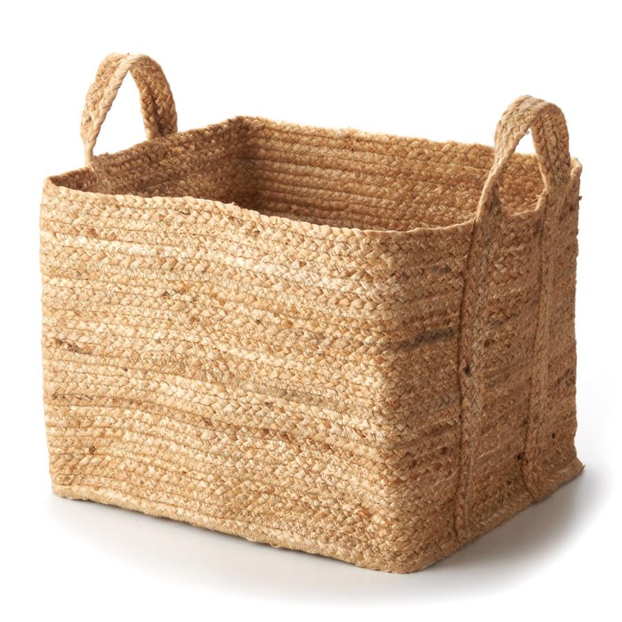 かご バスケット 持ち手 付き ジュート 麻 Lサイズ ナチュラル 収納 折りたたみ 可 荷物 入れ 衣類 おもちゃ ランドリー おしゃれ 北欧 西海岸風 雑貨 34582 | ELEMENTS（インテリア） | 20