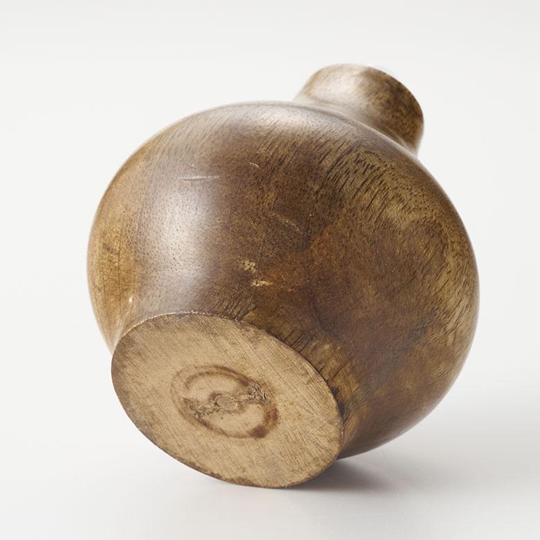 一輪挿し フラワーベース マンゴー ウッド 天然 木 製 ガラス 花瓶 約 W 9cm D 9cm H 9cm 花器 生 花 入れ オブジェ 卓上 北欧 おしゃれ 雑貨 西海岸 34584 | ブランド登録なし | 13