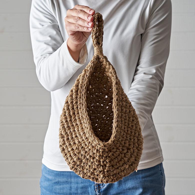 バスケット 吊り下げ かご ジュート 麻 しずく型 Mサイズ 収納 ハンギング 壁掛け プランター クローゼット インテリア おしゃれ 北欧 西海岸 雑貨 34586-m | ELEMENTS（インテリア） | 14