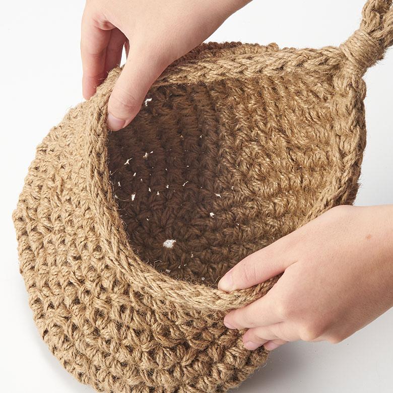 バスケット 吊り下げ かご ジュート 麻 しずく型 Mサイズ 収納 ハンギング 壁掛け プランター クローゼット インテリア おしゃれ 北欧 西海岸 雑貨 34586-m | ELEMENTS（インテリア） | 17