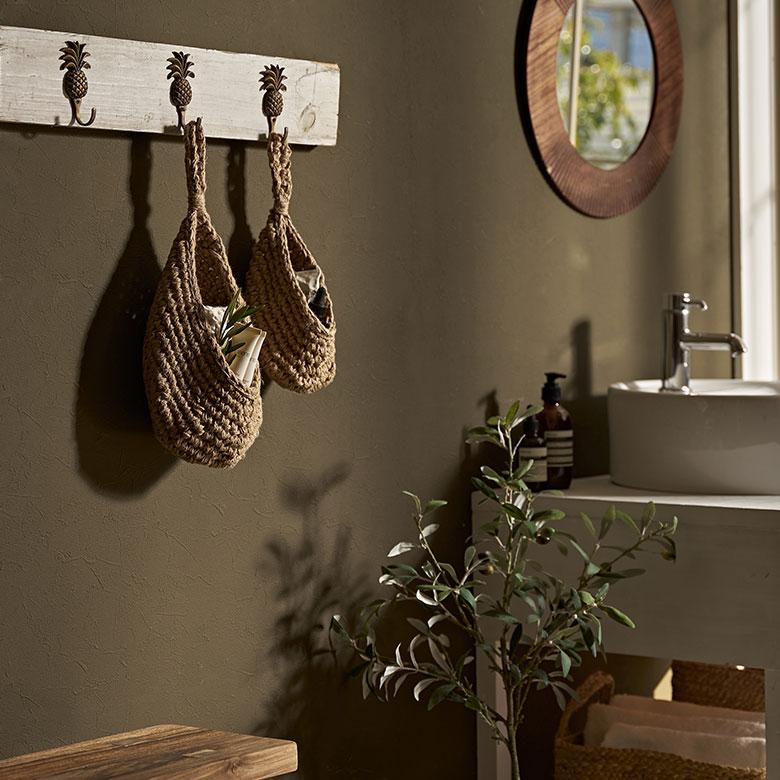 バスケット 吊り下げ かご ジュート 麻 しずく型 Sサイズ 収納 ハンギング 壁掛け プランター クローゼット インテリア おしゃれ 北欧 西海岸 雑貨 34586-s | ELEMENTS（インテリア） | 12
