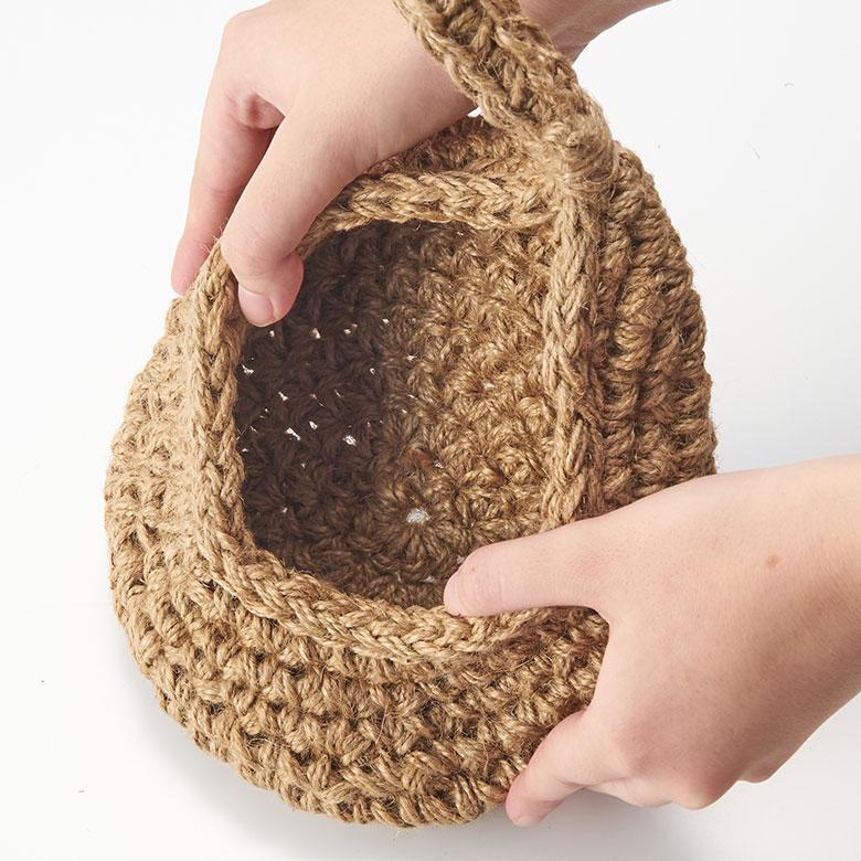 バスケット 吊り下げ かご ジュート 麻 しずく型 Sサイズ 収納 ハンギング 壁掛け プランター クローゼット インテリア おしゃれ 北欧 西海岸 雑貨 34586-s | ELEMENTS（インテリア） | 17