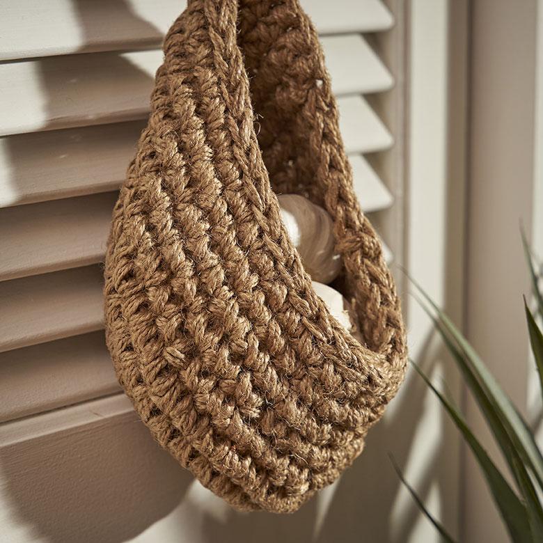 バスケット 吊り下げ かご ジュート 麻 しずく型 Sサイズ 収納 ハンギング 壁掛け プランター クローゼット インテリア おしゃれ 北欧 西海岸 雑貨 34586-s | ELEMENTS（インテリア） | 03