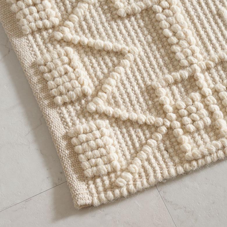 ラグ マット コットン ウール 140 × 200cm 約 1.5畳 オールシーズン 春 夏 秋 冬 吸湿 速乾 保温 絨毯 敷物 幅200 おしゃれ 北欧 モロッカン 西海岸風 34596 | ELEMENTS（インテリア） | 17