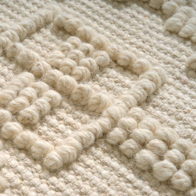 ラグ マット コットン ウール 140 × 200cm 約 1.5畳 オールシーズン 春 夏 秋 冬 吸湿 速乾 保温 絨毯 敷物 幅200 おしゃれ 北欧 モロッカン 西海岸風 34596 | ELEMENTS（インテリア） | 07