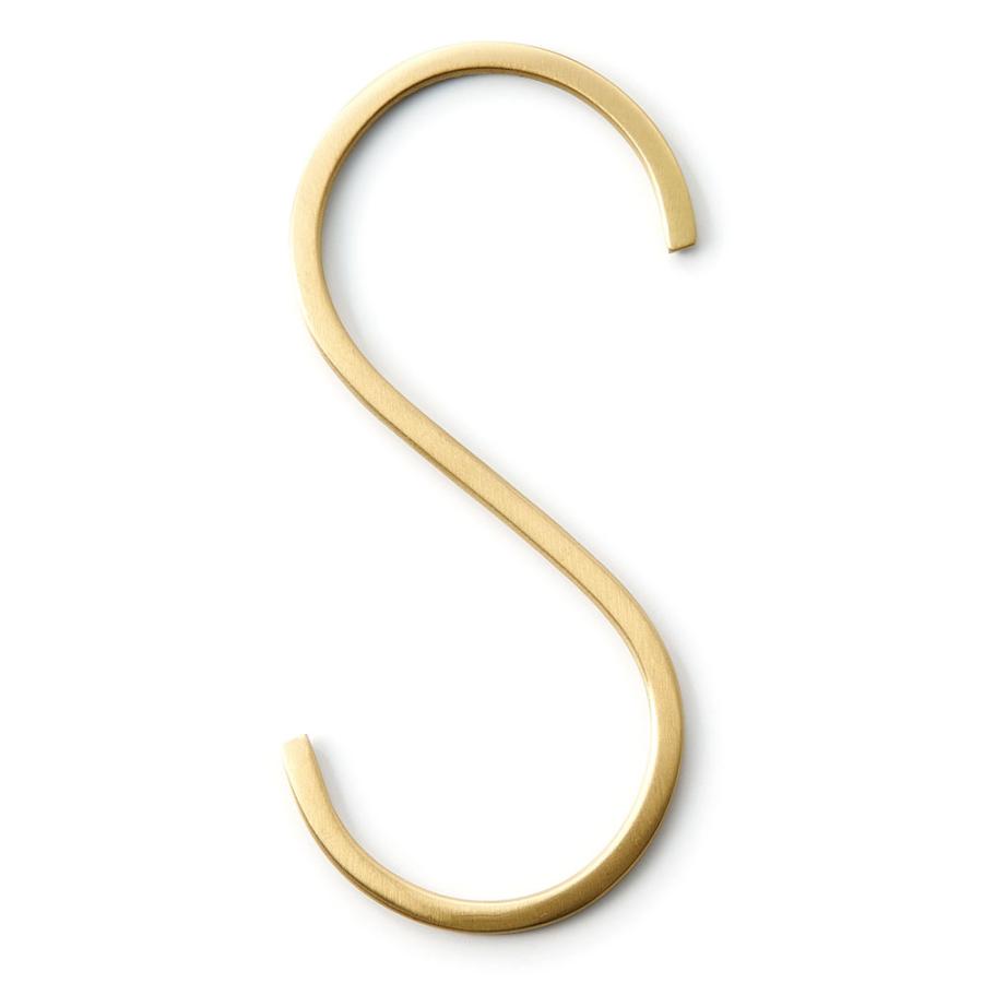 S字 フック 真鍮 M 大 ゴールド 金 属 アンティーク 風 吊り 下げ 見せる 収納 ウォール デコレーション 壁掛け おしゃれ 北欧 雑貨 インテリア 西海岸 34600 | ELEMENTS（インテリア） | 19