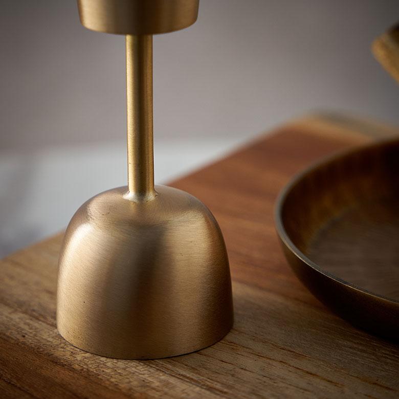 キャンドル ホルダー スタンド 真鍮 約 高さ 10.7cm ろうそく 立て 燭台 クリスマス ハロウィン パーティー おしゃれ 北欧 雑貨 インテリア 西海岸 34603 | ELEMENTS（インテリア） | 07