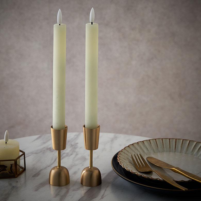 キャンドル ホルダー スタンド 真鍮 約 高さ 10.7cm ろうそく 立て 燭台 クリスマス ハロウィン パーティー おしゃれ 北欧 雑貨 インテリア 西海岸 34603 | ELEMENTS（インテリア） | 08