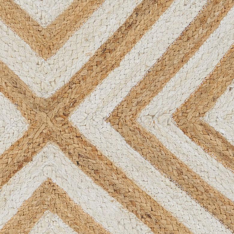 玄関 マット ラグ ジュート 幅80cm 50×80 長方形 インド 麻 シェブロン オールシーズン 春 夏 秋 冬 ナチュラル おしゃれ 北欧  インテリア 西海岸 34604 | ELEMENTS（インテリア） | 01