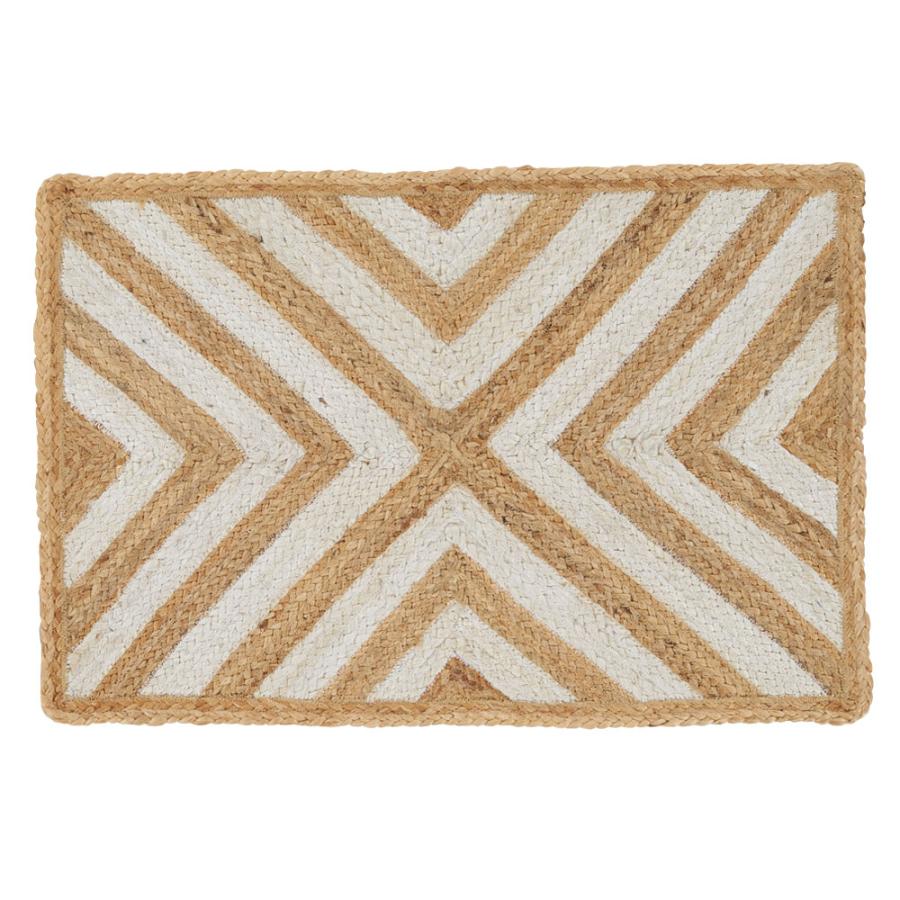 玄関 マット ラグ ジュート 幅80cm 50×80 長方形 インド 麻 シェブロン オールシーズン 春 夏 秋 冬 ナチュラル おしゃれ 北欧  インテリア 西海岸 34604 | ELEMENTS（インテリア） | 20