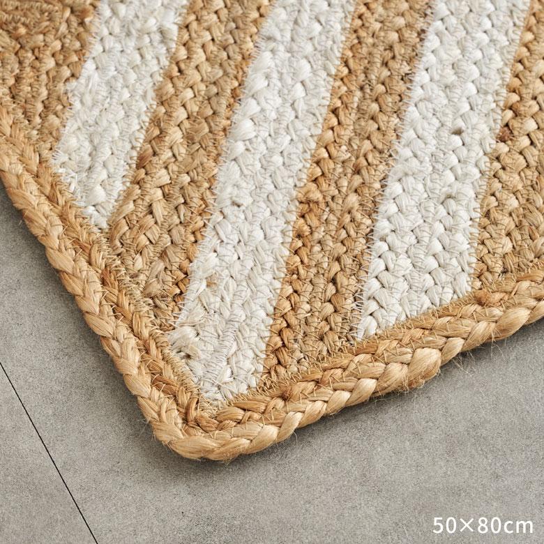 ラグ カーペット ジュート 幅140cm 100×140 長方形 マット インド 麻 シェブロン オールシーズン 春 夏 秋 冬 ナチュラル おしゃれ インテリア 西海岸 34605 | ELEMENTS（インテリア） | 10