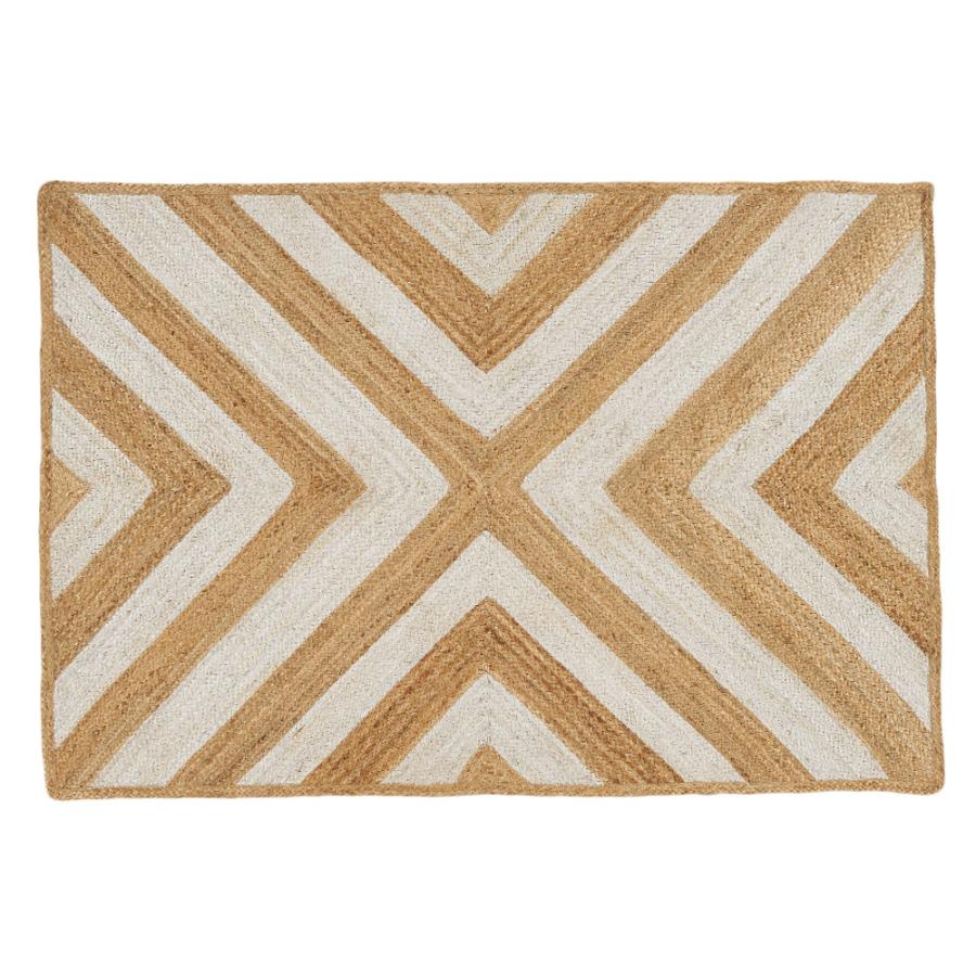 ラグ カーペット ジュート 幅190cm 130×190 長方形 マット インド 麻 シェブロン オールシーズン 春 夏 秋 冬 ナチュラル おしゃれ インテリア 西海岸 34606 | ELEMENTS（インテリア） | 20