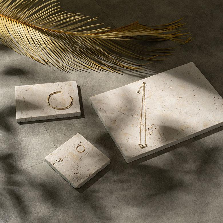 大理石 トレー ストーン 天然石 プレート トレイ ディスプレイ デコレーション 什器 アクセサリー コースター  おしゃれ 北欧 雑貨 インテリア 西海岸 34623 | ELEMENTS（インテリア） | 09