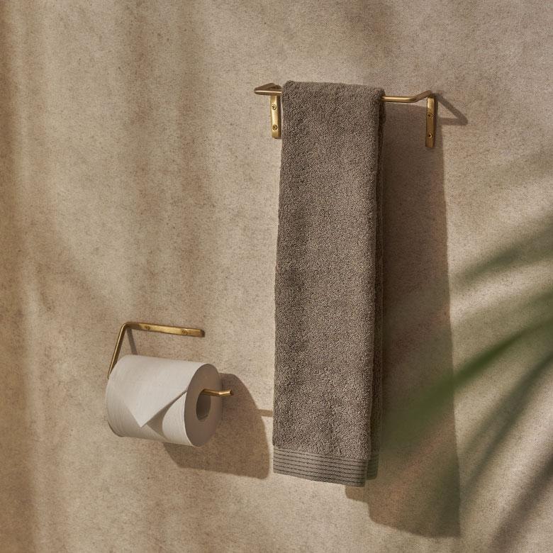 タオル ハンガー 真鍮 シンプル S 約 幅 20cm ゴールド 掛け キッチン フェイス 洗面 所 壁 取付 トイレ バー おしゃれ 北欧 インテリア 雑貨 西海岸 34631 | ELEMENTS（インテリア） | 12