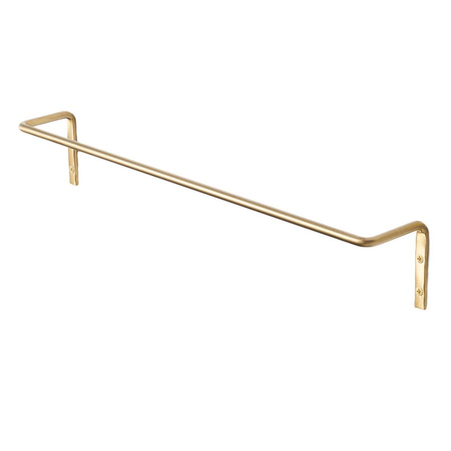 タオル ハンガー 真鍮 シンプル M 約 幅 40cm ゴールド 掛け キッチン フェイス 洗面 所 壁 取付 トイレ バー おしゃれ 北欧 インテリア 雑貨 西海岸 34632 | ELEMENTS（インテリア） | 20