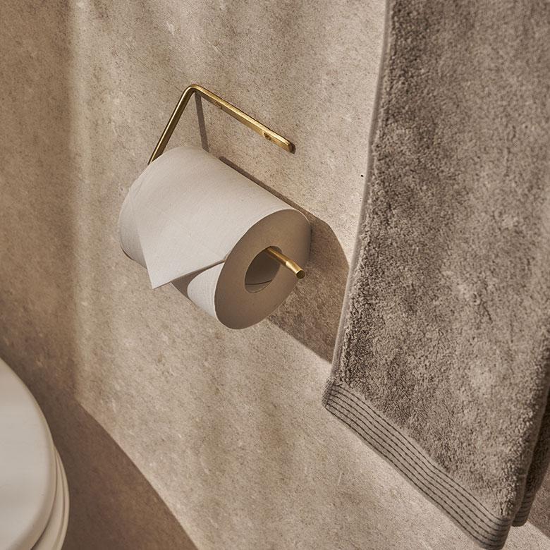 トイレット ペーパー ホルダー 真鍮 シンプル 落下 防止 ゴールド トイレ 用品 グッズ 洗面 所 台 壁 取付 バー おしゃれ 北欧 インテリア 雑貨 西海岸 34633 | ELEMENTS（インテリア） | 10