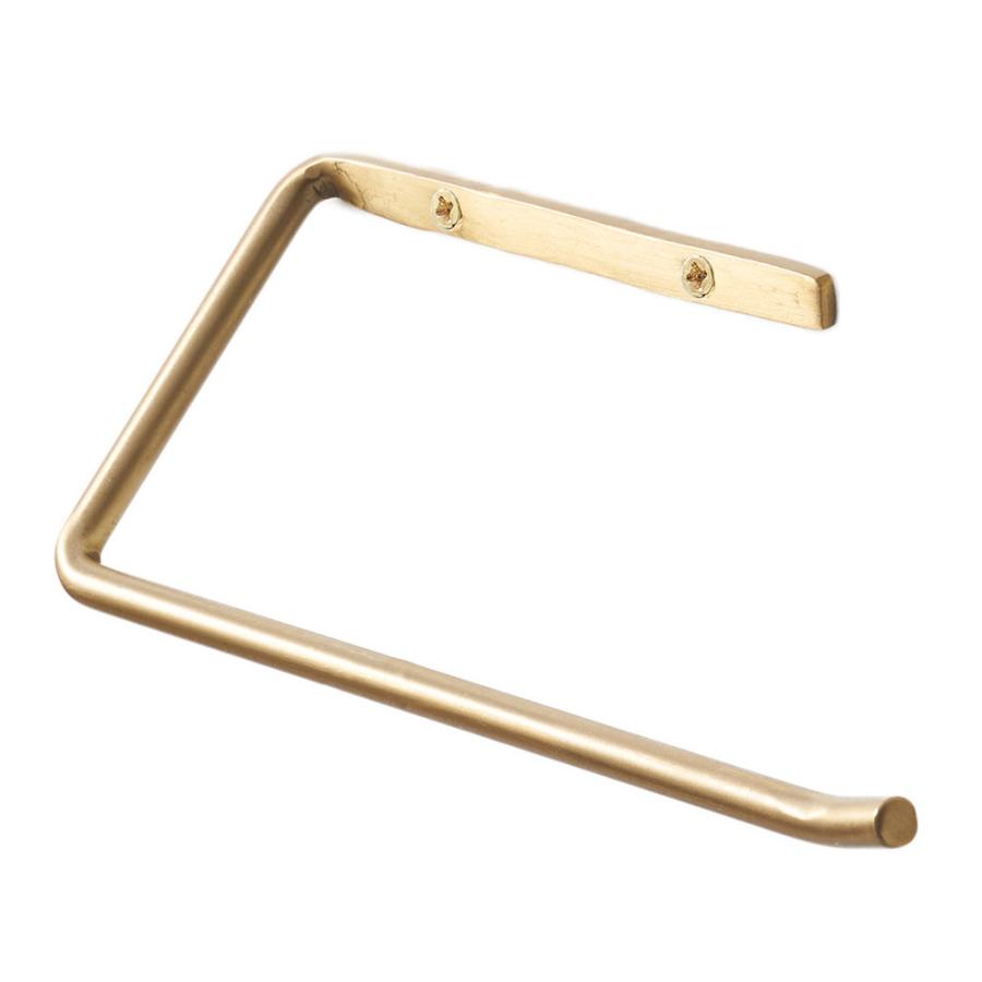 トイレット ペーパー ホルダー 真鍮 シンプル 落下 防止 ゴールド トイレ 用品 グッズ 洗面 所 台 壁 取付 バー おしゃれ 北欧 インテリア 雑貨 西海岸 34633 | ELEMENTS（インテリア） | 19