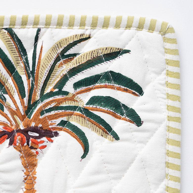 鍋 敷き なべ しき 置き つかみ 四角 コットン 綿 100% ブロック プリント キッチン 用品 おしゃれ 北欧 リゾート 雑貨 インテリア メール便対応 西海岸 34635 | ELEMENTS（インテリア） | 13