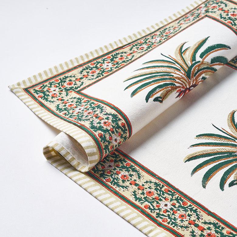 テーブル ランナー ライナー コットン 綿 100% ブロック プリント センター ダイニング メール便対応 おしゃれ 北欧 リゾート 雑貨 インテリア 西海岸 34637 | ELEMENTS（インテリア） | 12