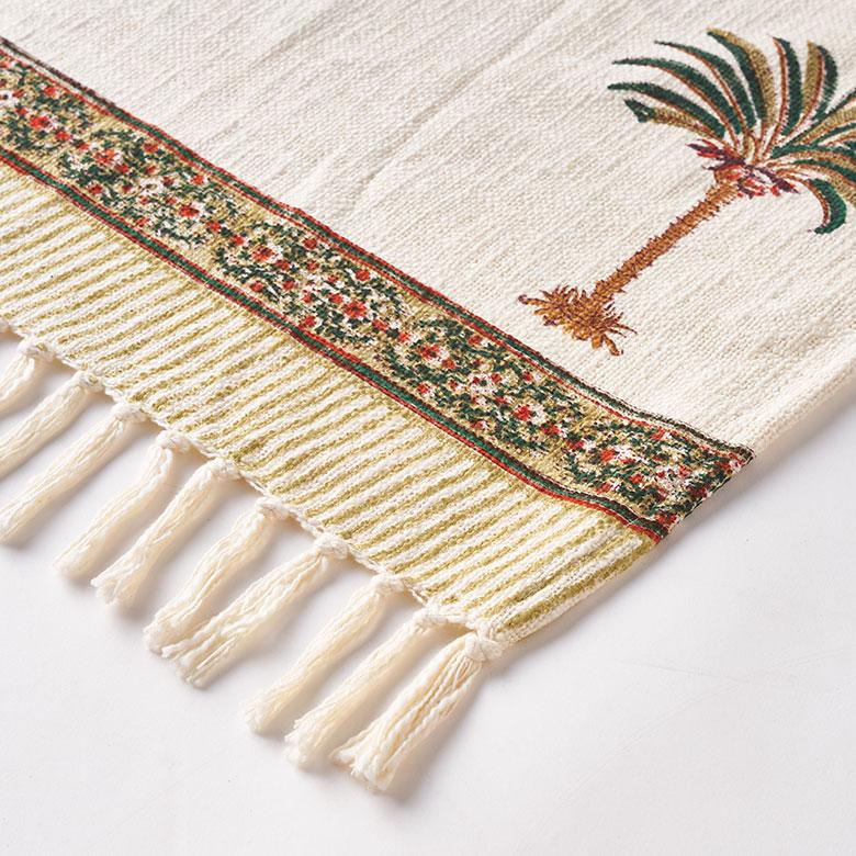 スロー ケット ひざ 掛け 大判 マルチ カバー ブラン コットン 綿 100% ブロック プリント ソファ おしゃれ 北欧 リゾート 雑貨 インテリア 西海岸 34639 | ELEMENTS（インテリア） | 13