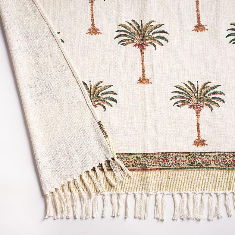 スロー ケット ひざ 掛け 大判 マルチ カバー ブラン コットン 綿 100% ブロック プリント ソファ おしゃれ 北欧 リゾート 雑貨 インテリア 西海岸 34639 | ELEMENTS（インテリア） | 14