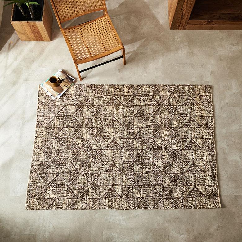 ラグ カーペット ラグマット 130×190 1.5畳 ジュートラグ 天然素材 マット フリンジ付き 敷物 絨毯 麻 おしゃれ 北欧 リゾート 雑貨 インテリア 西海岸 34642 | ELEMENTS（インテリア） | 10