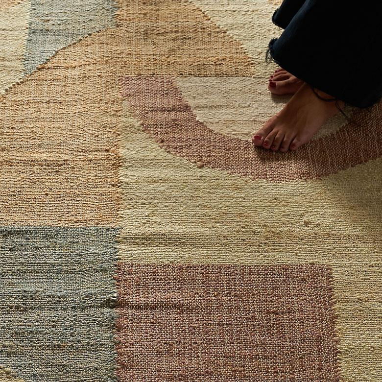 ラグ カーペット ラグマット 130×190 1.5畳 ジュートラグ 天然素材 マット 幾何学模様 オールシーズン おしゃれ 北欧 リゾート 雑貨 インテリア 西海岸 34644 | ELEMENTS（インテリア） | 18