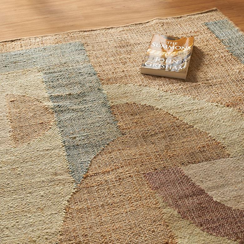 ラグ カーペット ラグマット 130×190 1.5畳 ジュートラグ 天然素材 マット 幾何学模様 オールシーズン おしゃれ 北欧 リゾート 雑貨 インテリア 西海岸 34644 | ELEMENTS（インテリア） | 02