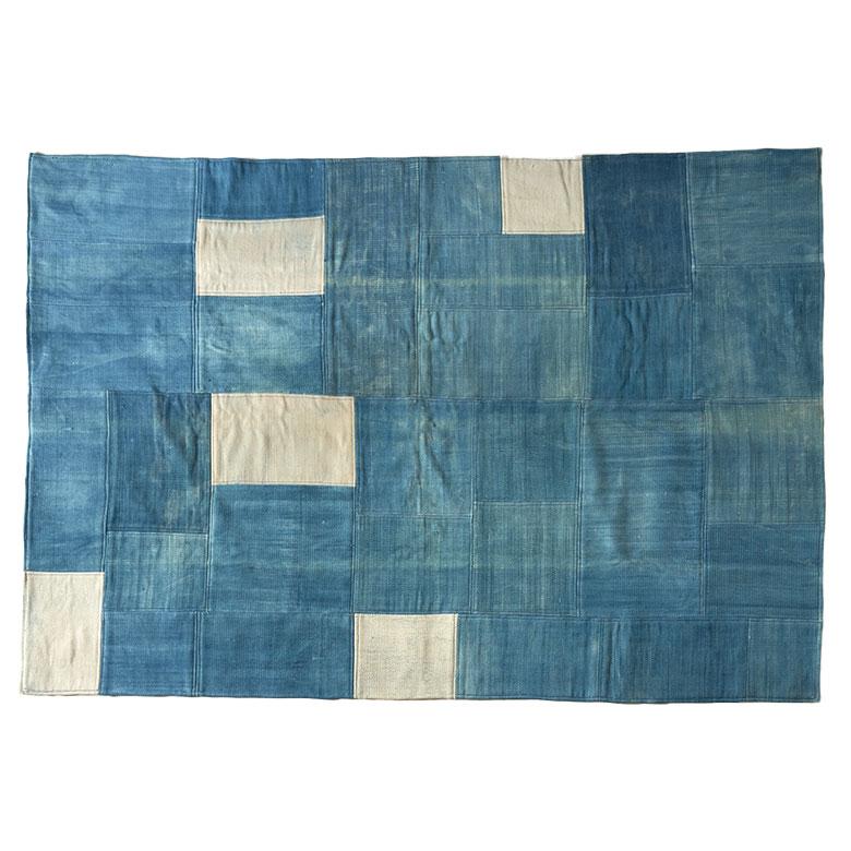 ラグ カーペット デニム ラグマット コットン 130×190 1.5畳 天然素材 マット パッチワーク 敷物 絨毯 おしゃれ 北欧 リゾート 雑貨 インテリア 西海岸 34647 | ELEMENTS（インテリア） | 18