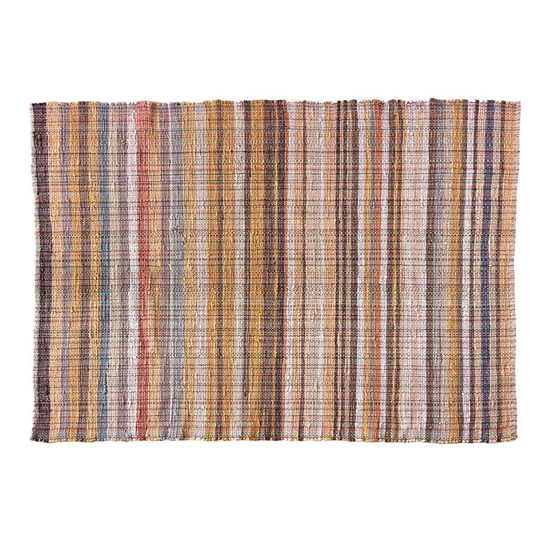 ラグ カーペット ラグマット コットン 130×190 1.5畳 天然素材 マット 裂き織り フリンジ付き 敷物 絨毯 おしゃれ 北欧 リゾート 雑貨 インテリア 西海岸 3464 | ELEMENTS（インテリア） | 21