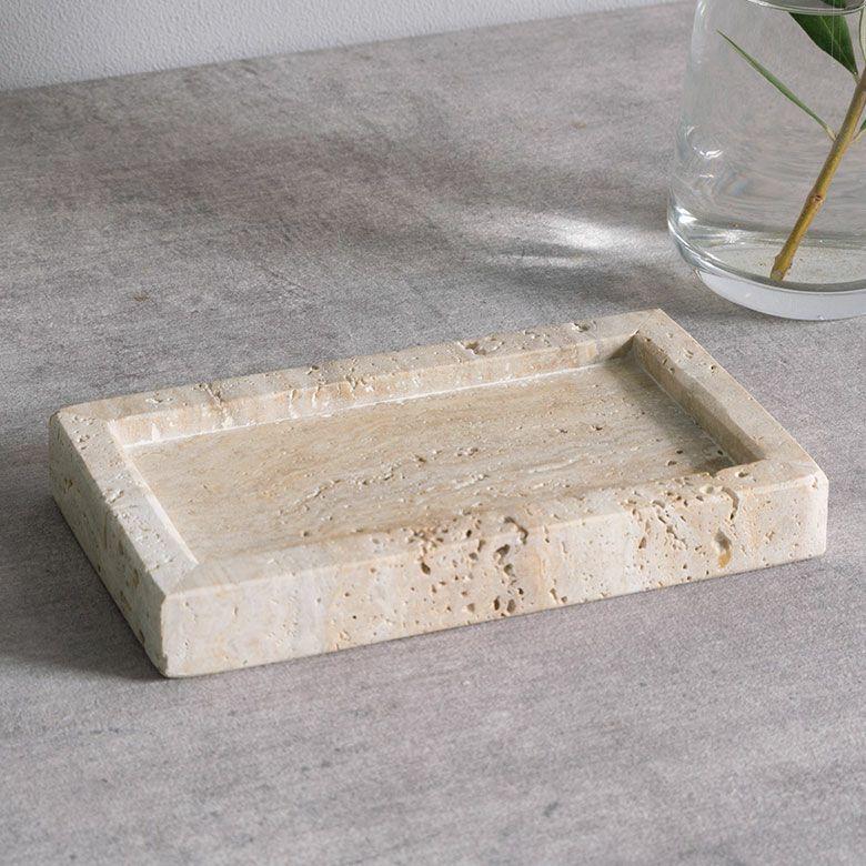大理石 アクセサリートレイ Sサイズ トラバーチン プレート 小物入れ 洗面所 玄関 鍵置き マーヴェラ  指輪 韓国 北欧 ホテル 店舗 西海岸 34653 |  | 13