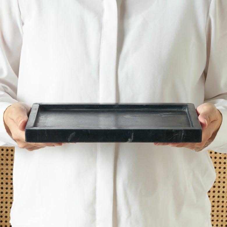 大理石 アクセサリートレイ Mサイズ プレート 小物入れ 洗面所 玄関 マーベラ 化粧品 アメニティ 韓国 北欧 おしゃれ ホテル 店舗 西海岸 34654 |  | 12