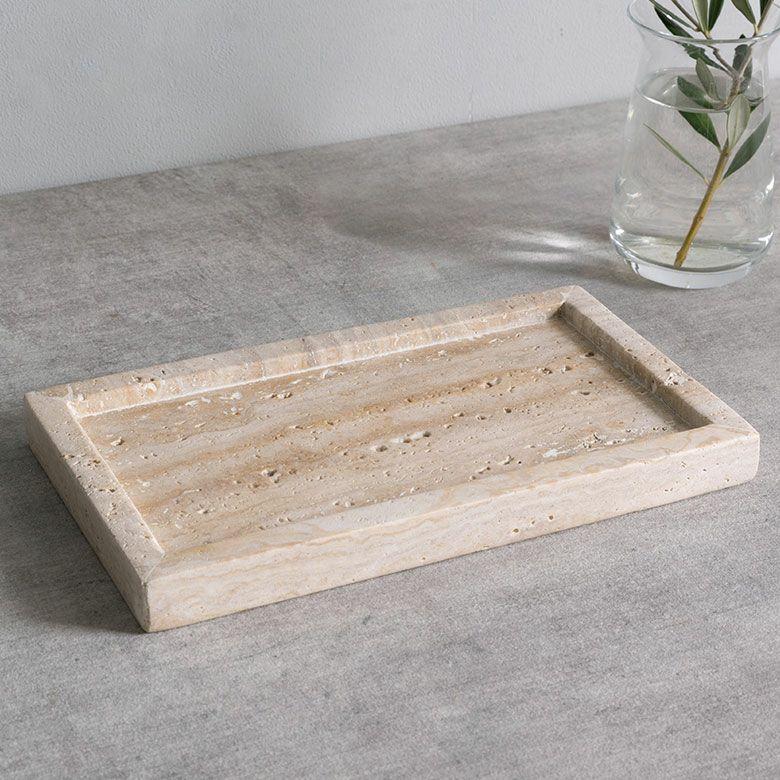 大理石 アクセサリートレイ Mサイズ トラバーチン プレート 小物入れ 洗面所 玄関 マーヴェラ 化粧品 アメニティ 韓国 北欧 ホテル 店舗 西海岸 34655 |  | 13