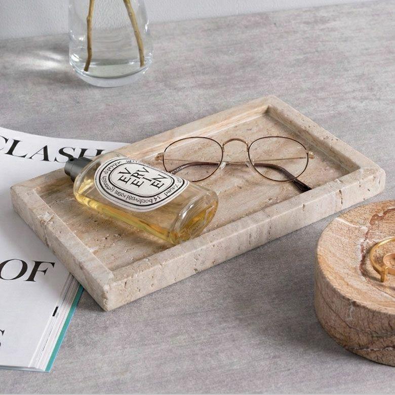 大理石 アクセサリートレイ Mサイズ トラバーチン プレート 小物入れ 洗面所 玄関 マーヴェラ 化粧品 アメニティ 韓国 北欧 ホテル 店舗 西海岸 34655 |  | 02