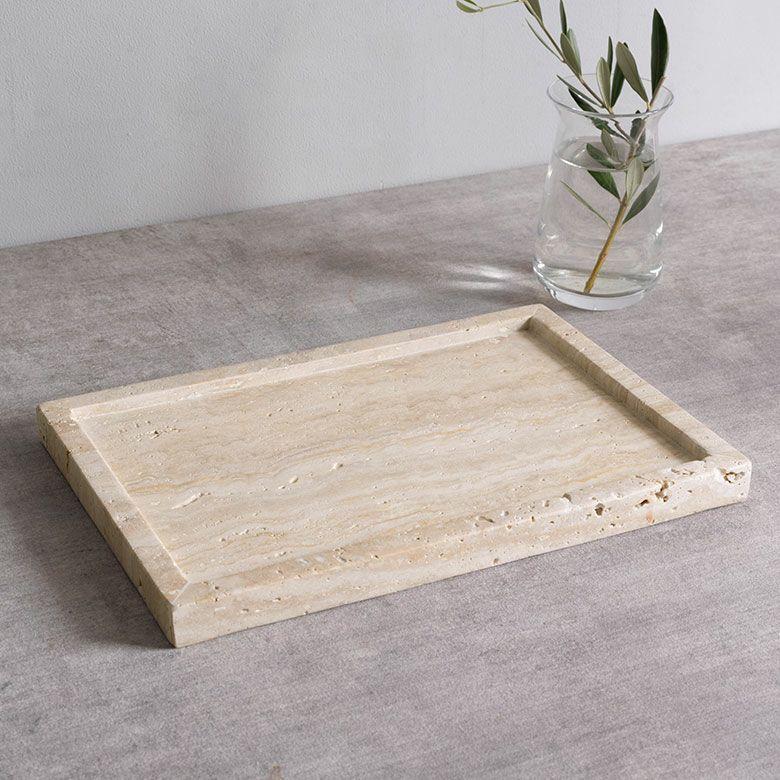 大理石 アクセサリートレイ Lサイズ トラバーチン プレート 小物入れ 洗面所 玄関 マーヴェラ 化粧品 アメニティ 韓国 北欧 ホテル 店舗 西海岸 34657 |  | 13