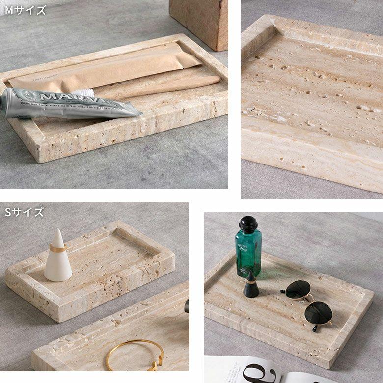 大理石 アクセサリートレイ Lサイズ トラバーチン プレート 小物入れ 洗面所 玄関 マーヴェラ 化粧品 アメニティ 韓国 北欧 ホテル 店舗 西海岸 34657 |  | 04