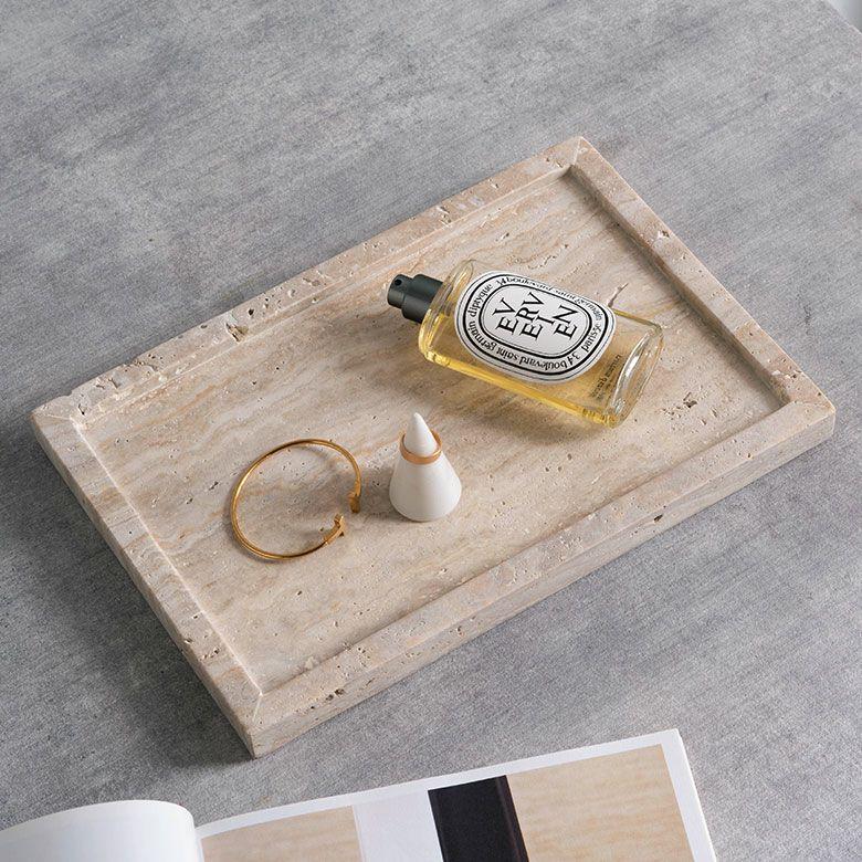大理石 アクセサリートレイ Lサイズ トラバーチン プレート 小物入れ 洗面所 玄関 マーヴェラ 化粧品 アメニティ 韓国 北欧 ホテル 店舗 西海岸 34657 |  | 05
