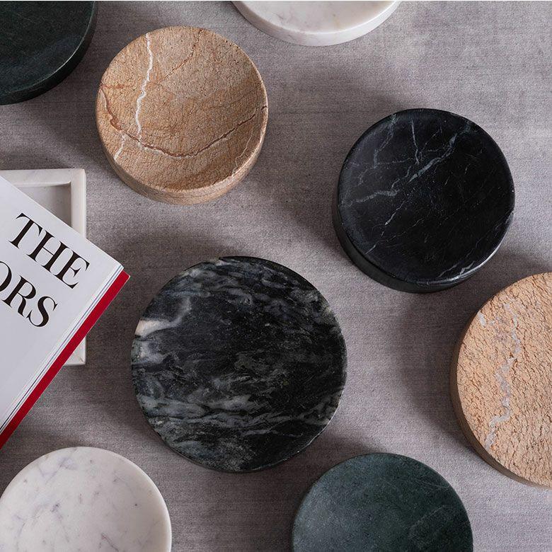 アクセサリートレイ 大理石 円形 13cm プレート トレー 天然石 小物入れ ディスプレイ 雑貨 収納 韓国 北欧 おしゃれ かわいい ホテル 店舗 34658 |  | 12