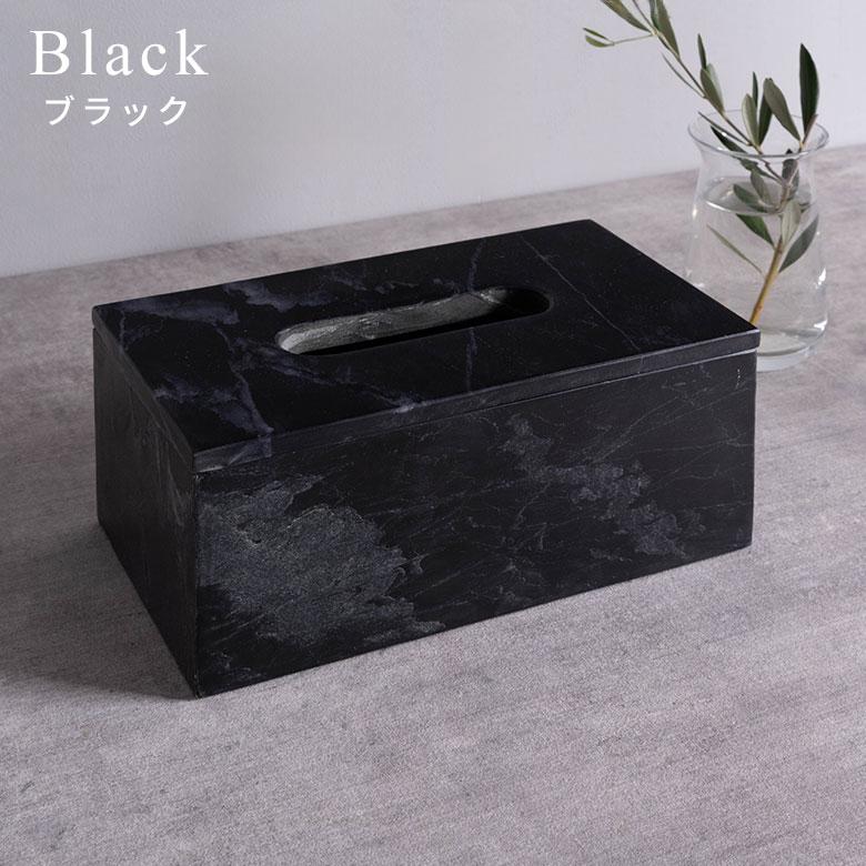 ティッシュケース おしゃれ  マーヴェラ 北欧 韓国 大理石 白 黒 グレー モノトーンシンプル ソフトパック 箱 洗面所 リビング トイレ 台所 | ブランド登録なし | 14
