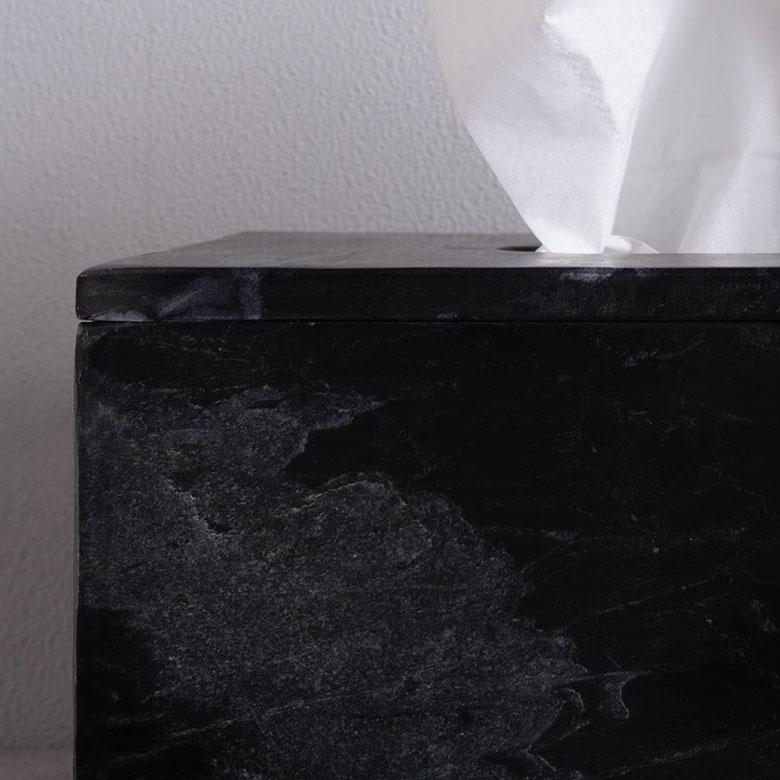 ティッシュケース おしゃれ  マーヴェラ 北欧 韓国 大理石 白 黒 グレー モノトーンシンプル ソフトパック 箱 洗面所 リビング トイレ 台所 | ブランド登録なし | 05