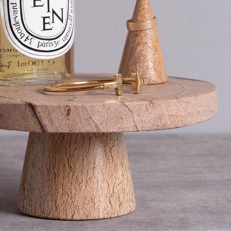 アクセサリープレート トレイ 天然石 ケーキスタンド型 小物入れ ディスプレイ 雑貨 収納 韓国 北欧 おしゃれ かわいい ホテル 店舗 34664 | ELEMENTS（インテリア） | 06